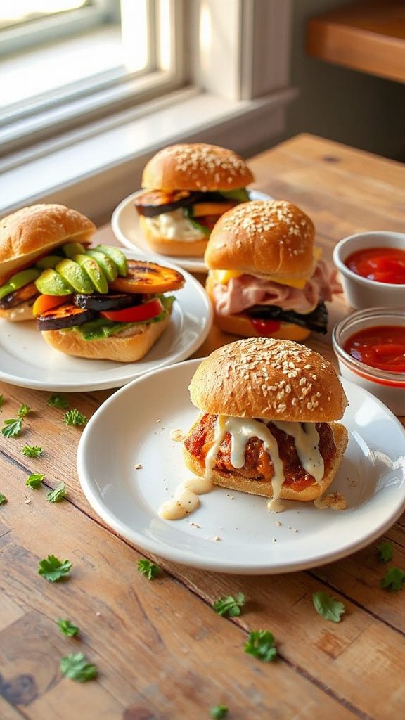 mini sandwiches for lunch