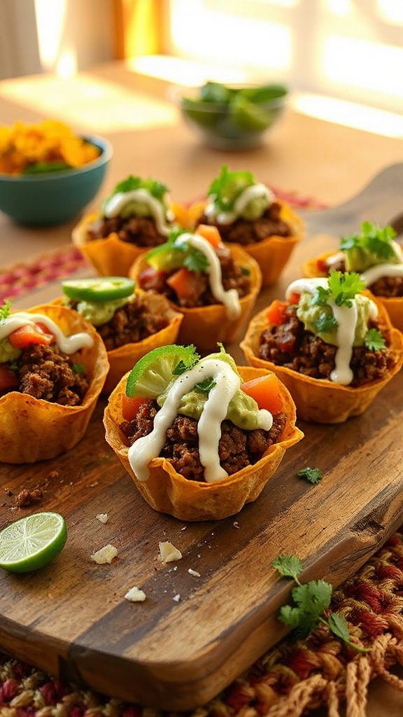 mini taco cups recipe