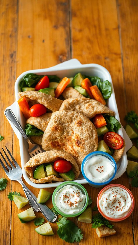 mini veggie filled pitas mini veggie filled pitas