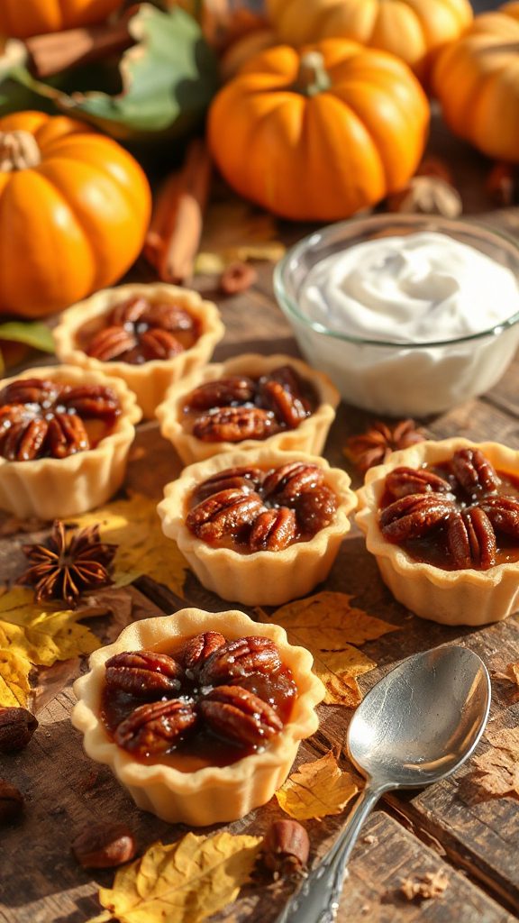 miniature pecan pie treats
