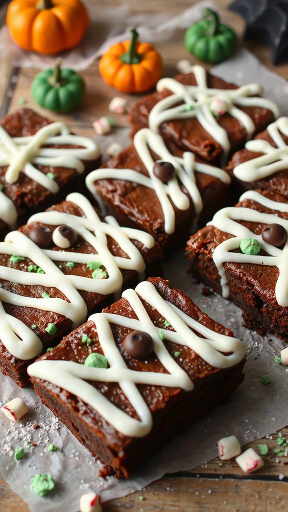 minty halloween chocolate brownies minty halloween chocolate brownies
