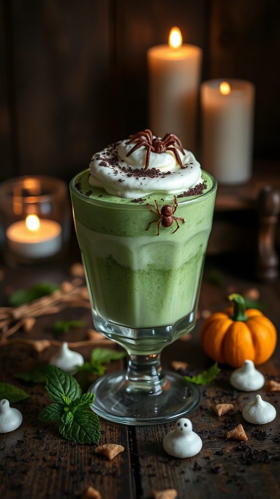 minty mousse with gummies