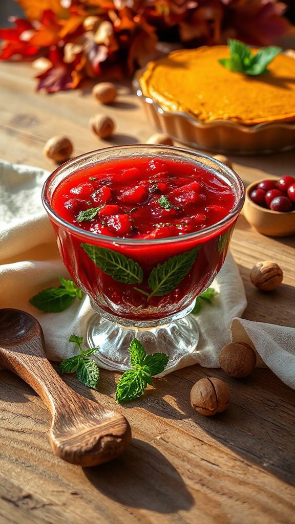 minty twist on cranberry