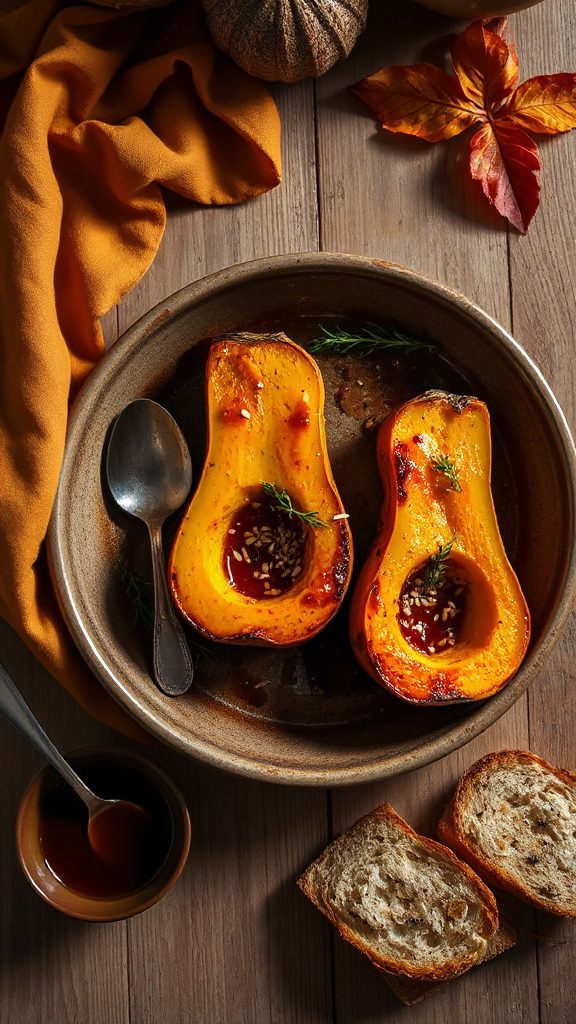 miso glazed butternut squash