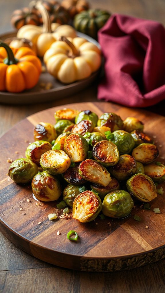 miso glazed roasted brussels sprouts