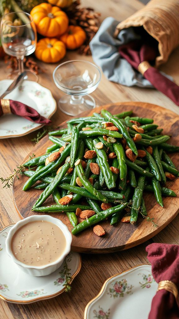 miso green bean dish miso green bean dish