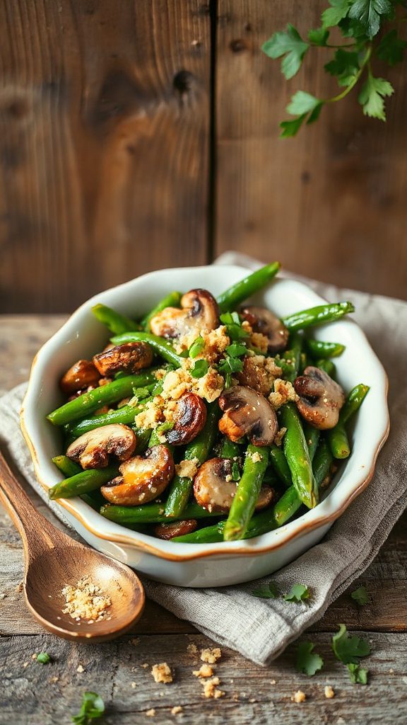 miso infused mushroom casserole