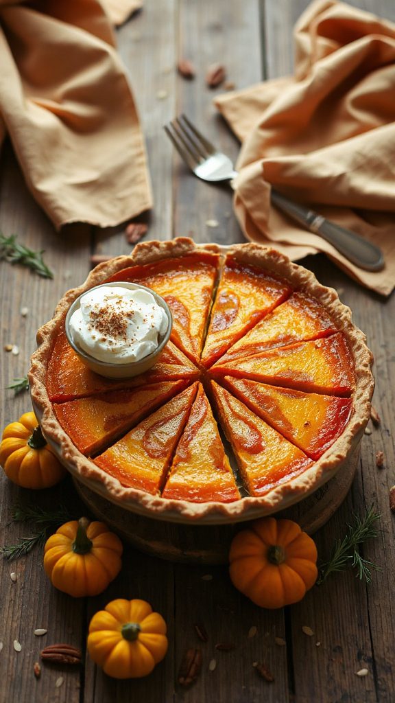 miso infused pumpkin pie delight