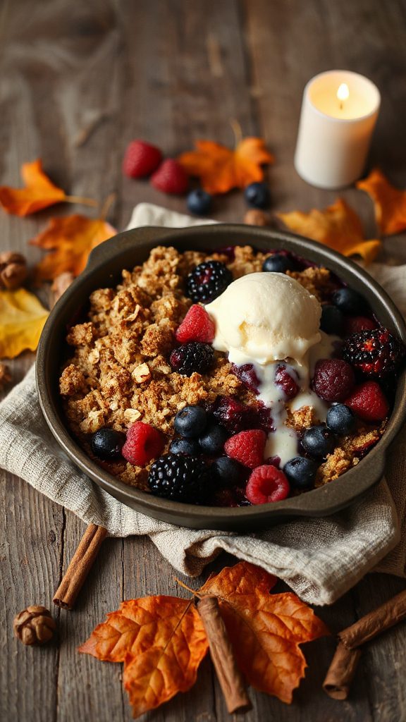 mixed berry crumble dessert mixed berry crumble dessert