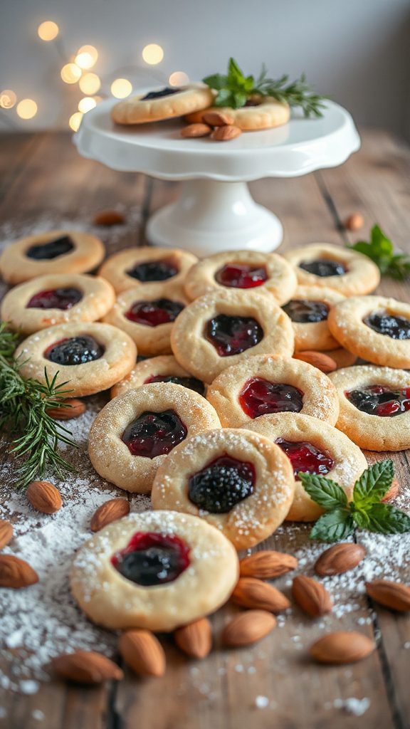 mixed berry jam cookies