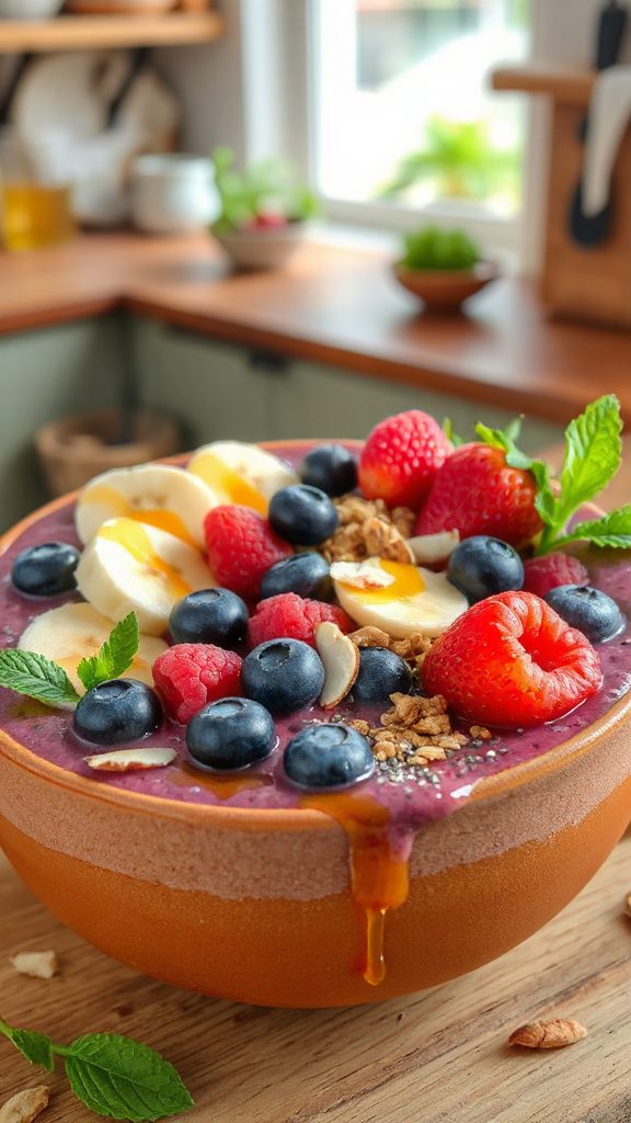mixed berry smoothie bowl mixed berry smoothie bowl