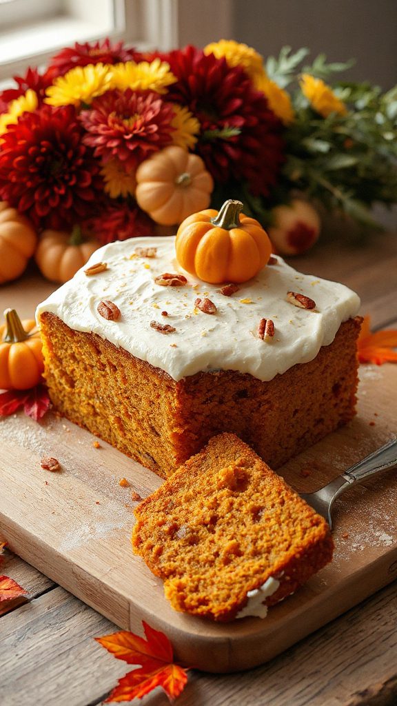 moist pumpkin spice dessert