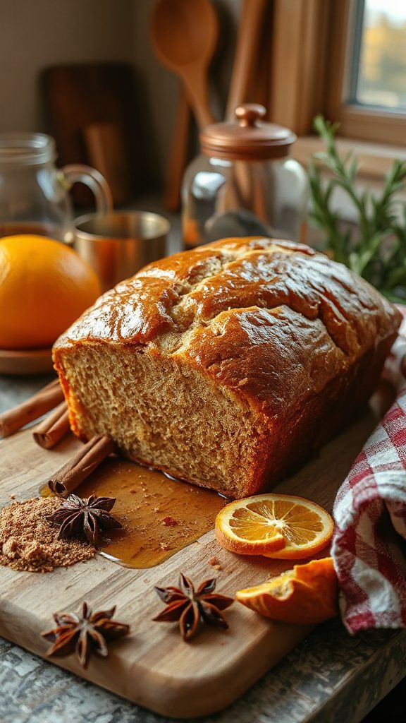 moist spiced gingerbread loaf