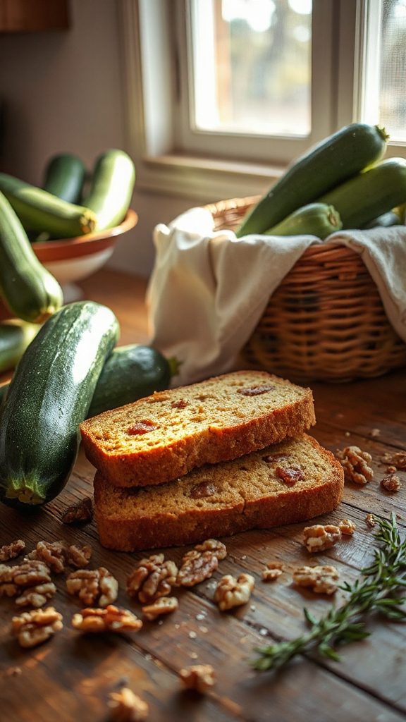 moist zucchini walnut bread