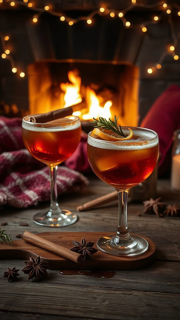 molasses bourbon smash cocktail