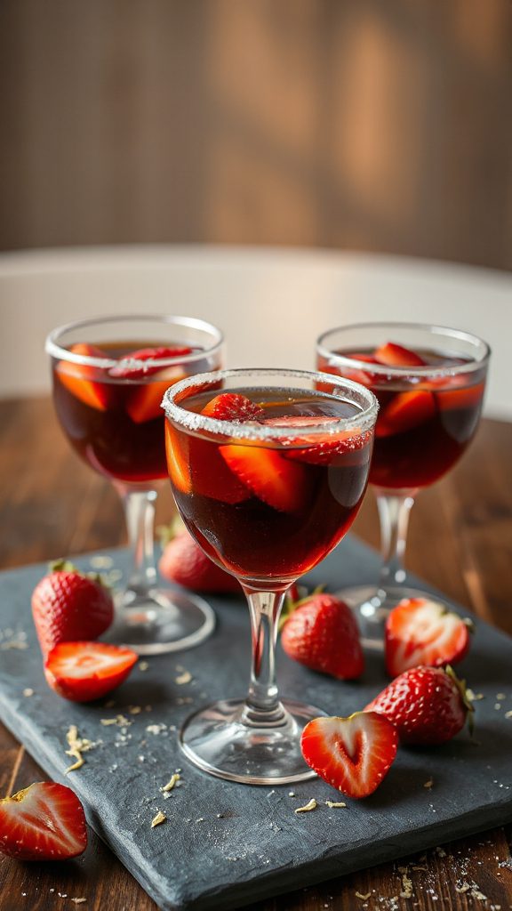 molasses infused strawberry cocktail molasses infused strawberry cocktail