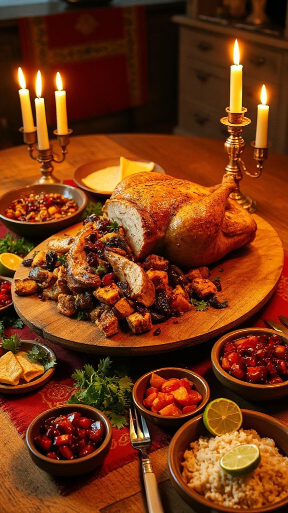 mole sauce enhances stuffing