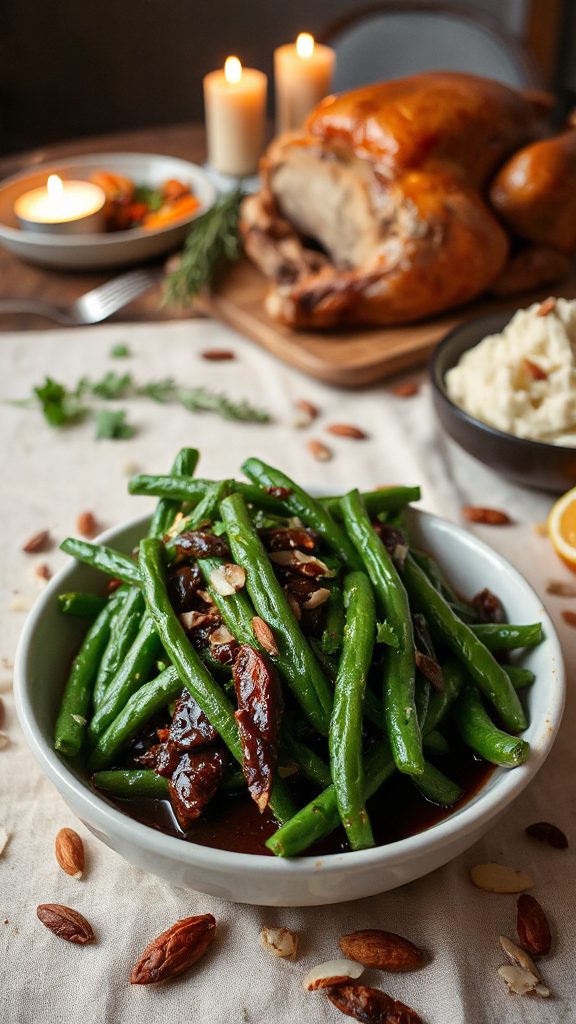 mole spiced green beans recipe