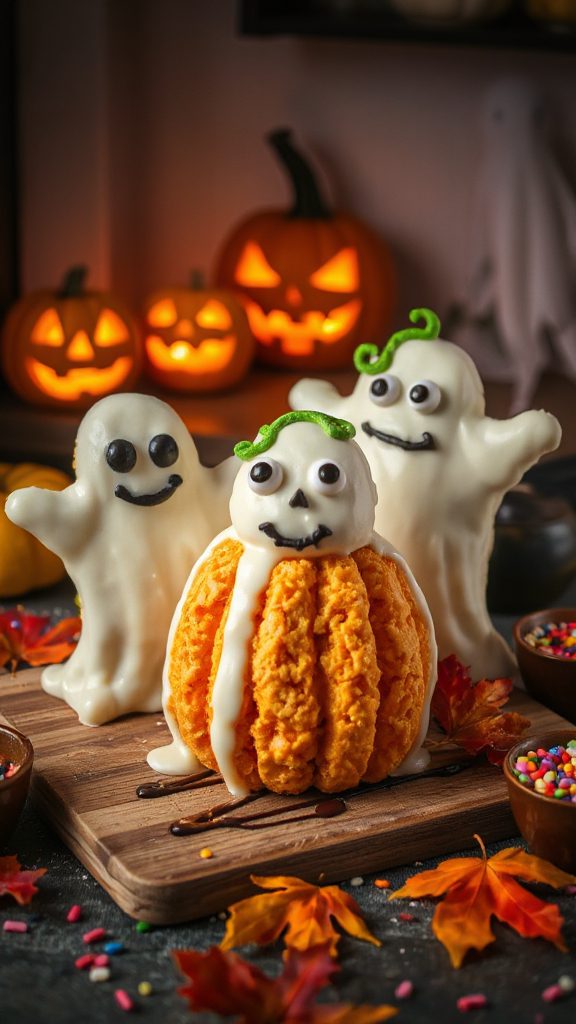 monster themed rice krispie treats