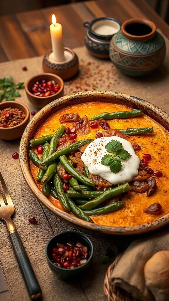 moroccan spiced green bean casserole moroccan spiced green bean casserole