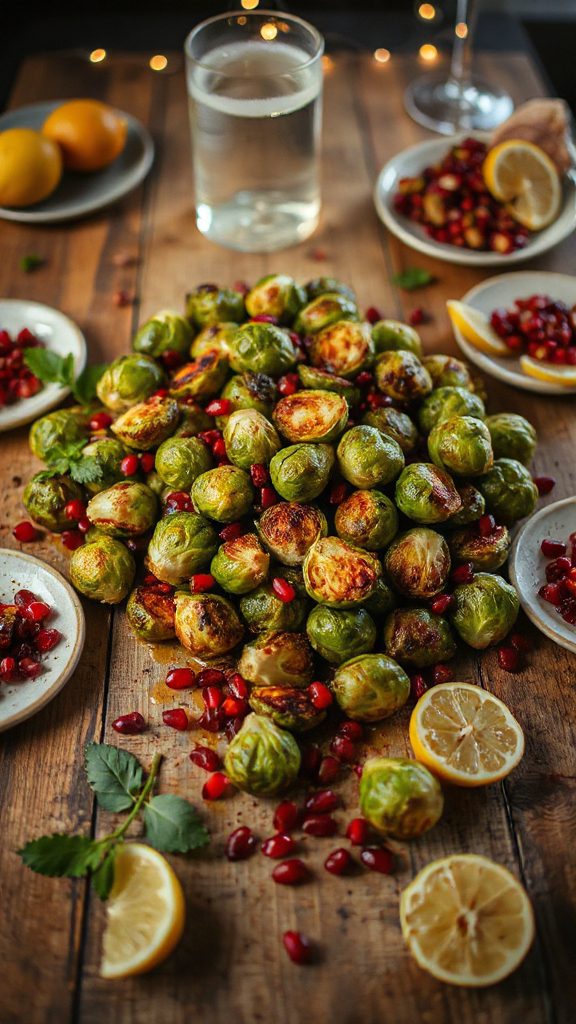 moroccan spiced roasted brussels sprouts