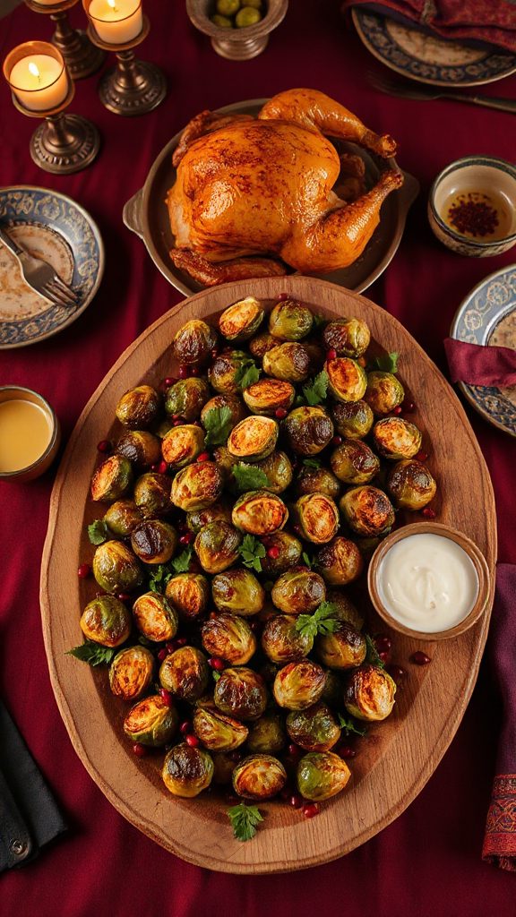 moroccan spiced roasted brussels sprouts moroccan spiced roasted brussels sprouts