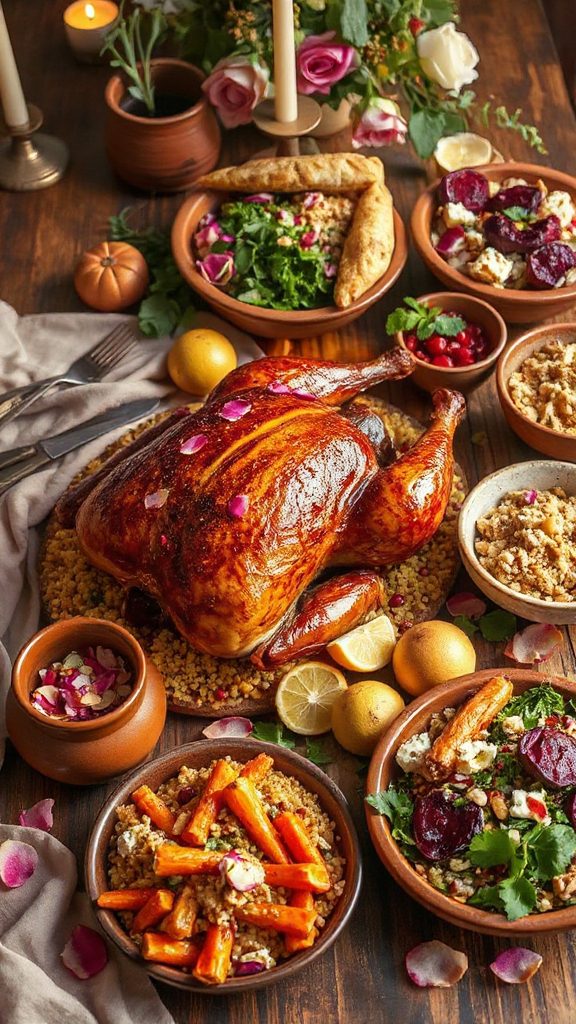 moroccan spiced turkey glazed elegantly