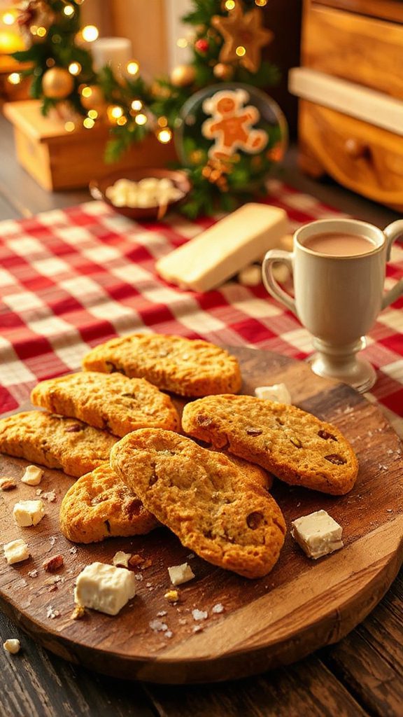 mozzarella pistachio cookie twist