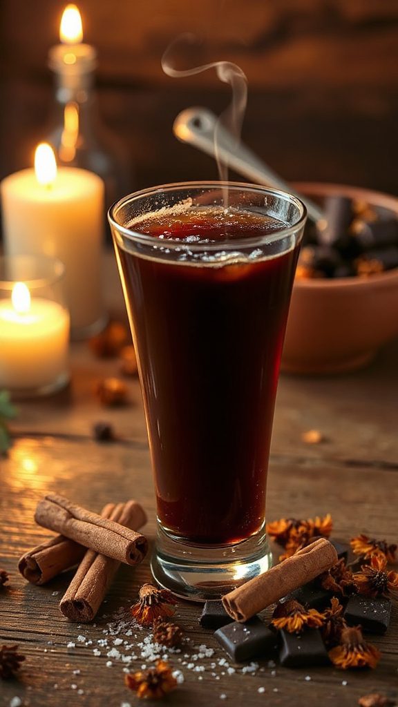 mulled wine chocolate cocktail