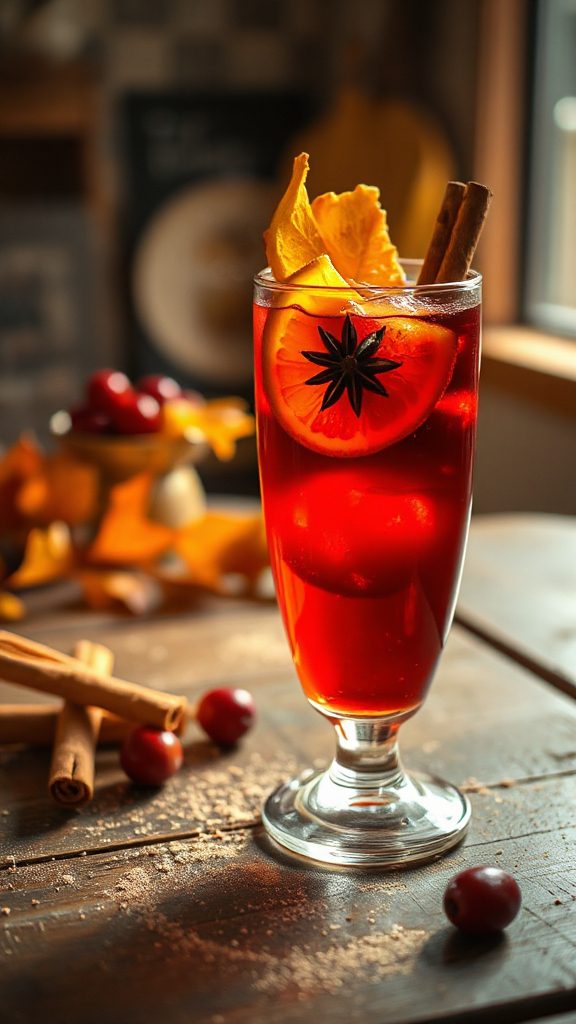 mulled wine gin cocktail mulled wine gin cocktail