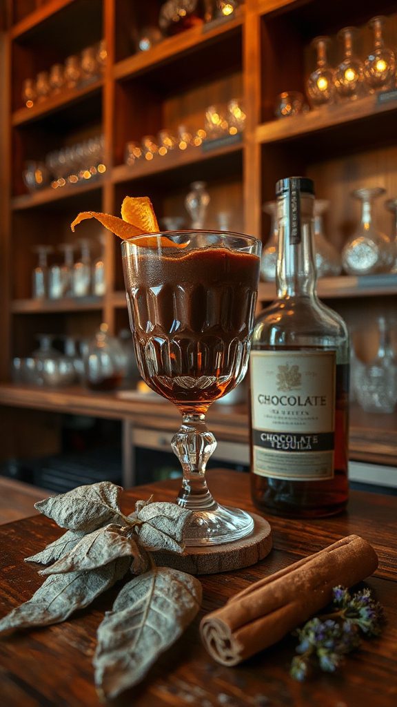 mullein infused chocolate cocktail delight