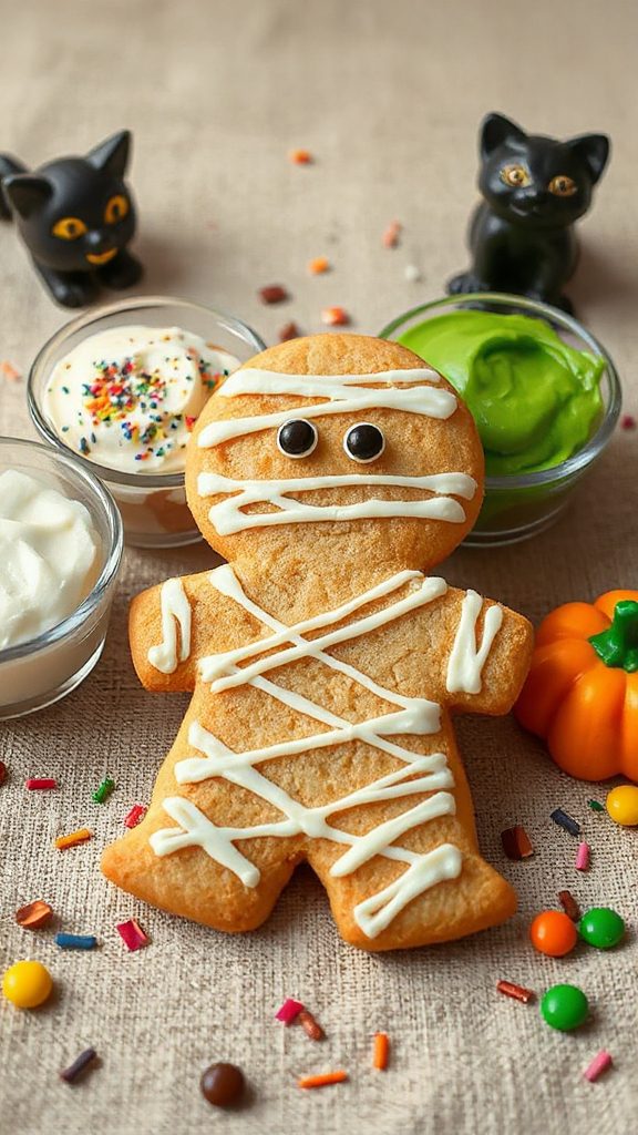 mummy cookie halloween treat