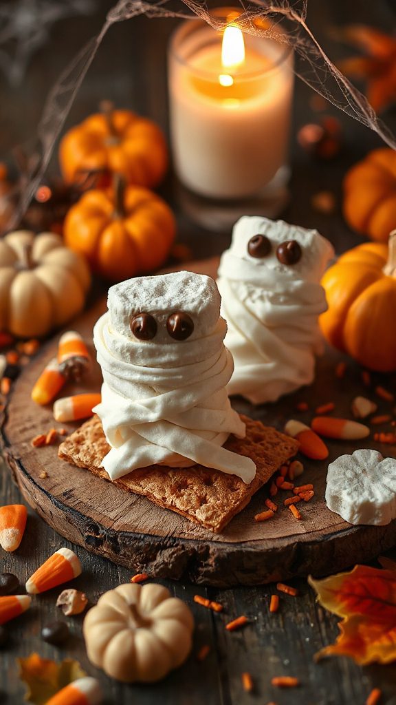 mummy marshmallows halloween treats mummy marshmallows halloween treats