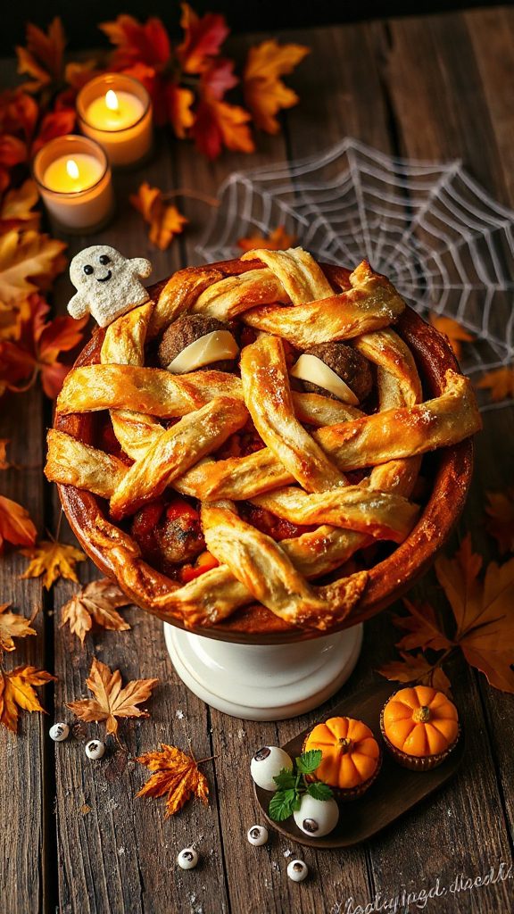 mummy meatball pot pie