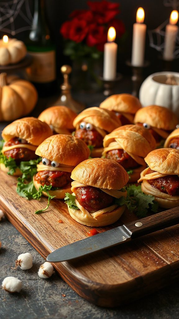 mummy meatball sliders recipe mummy meatball sliders recipe