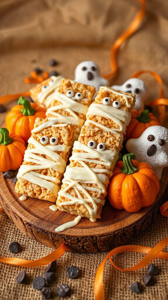 mummy rice krispie treats