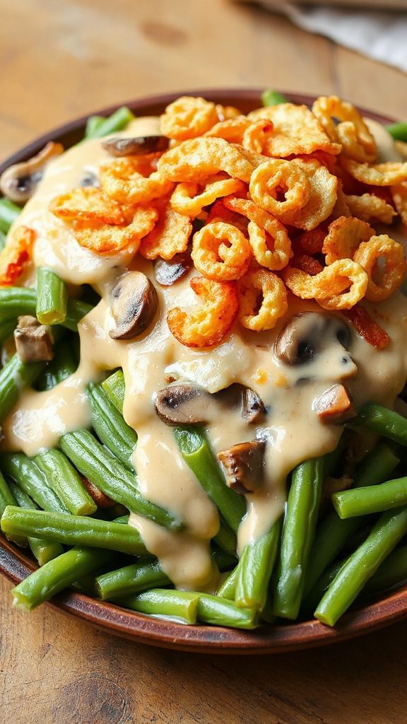 mushroom green bean casserole