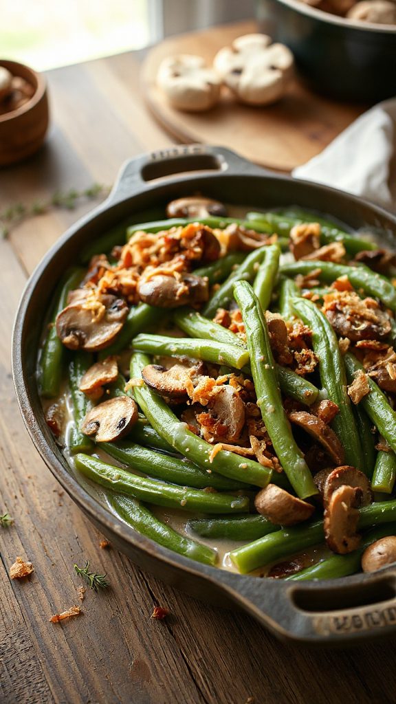 mushroom green bean casserole recipe