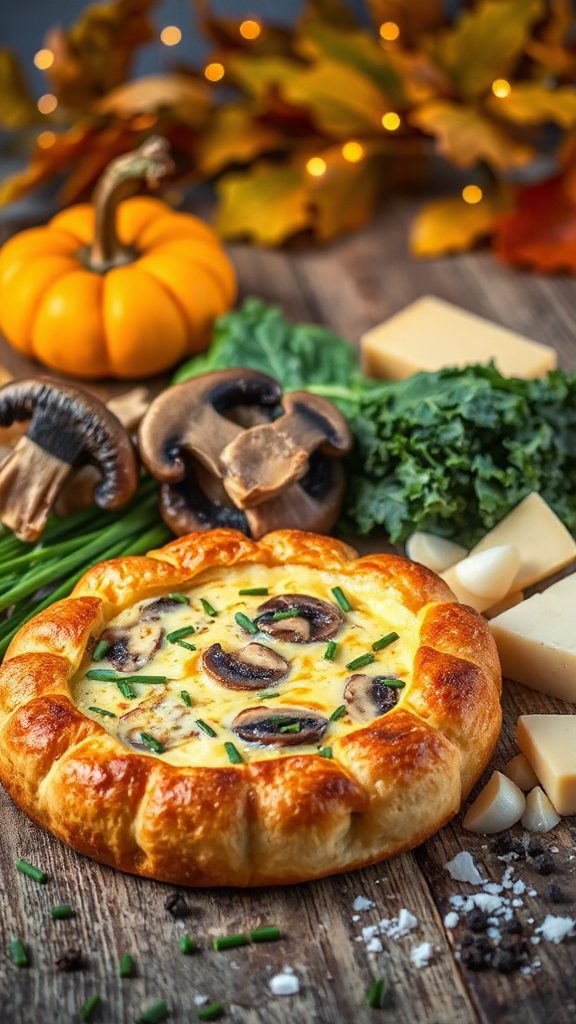 mushroom gruy re quiche recipe