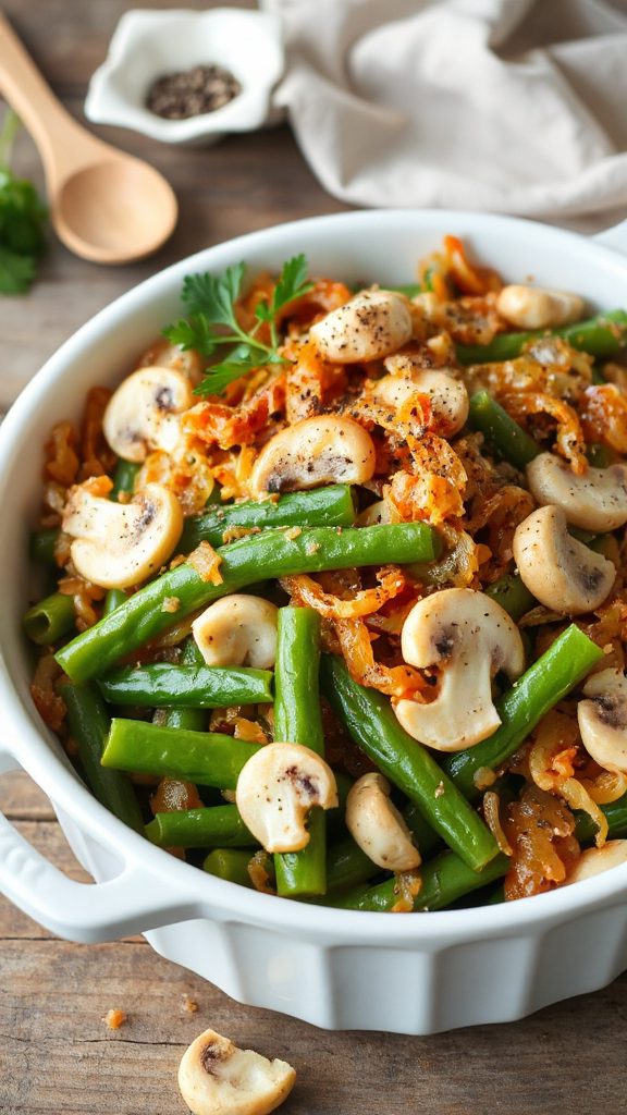 mushroom water chestnut casserole