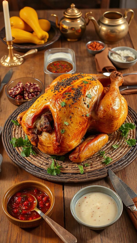 mustard seed spiced thanksgiving turkey