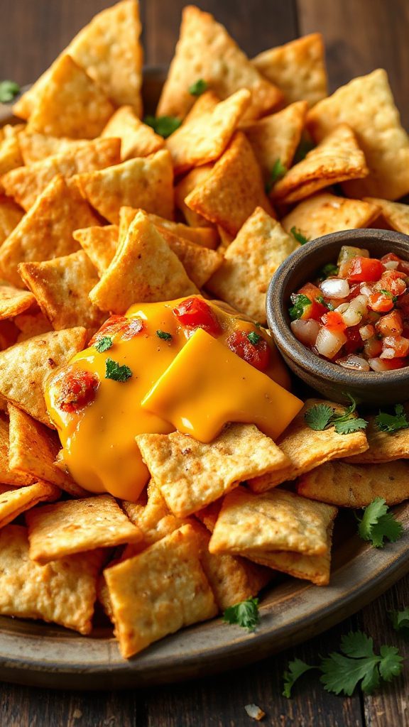 nacho cheese salsa appetizer