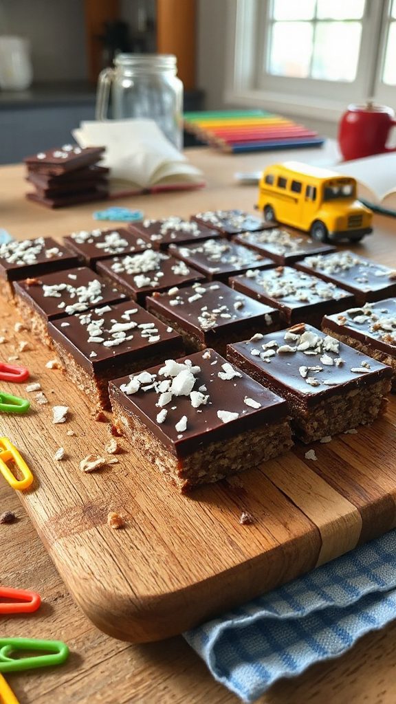 no bake chocolate coconut bars