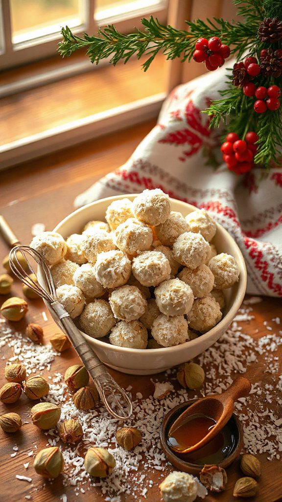 no bake coconut cardamom treats