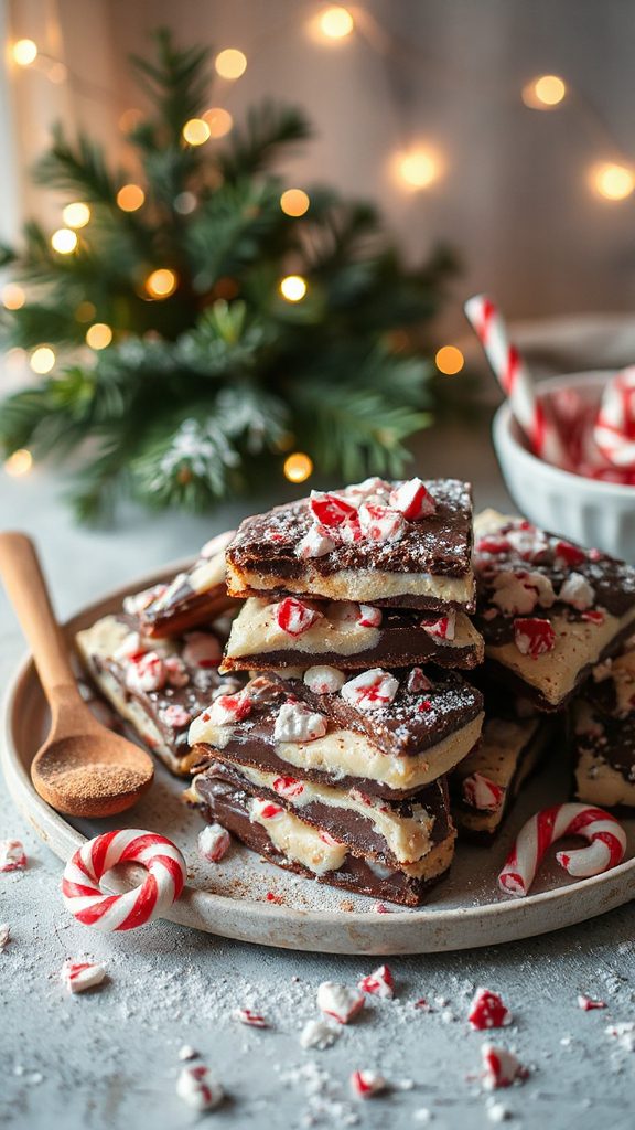 no bake peppermint bark cookies