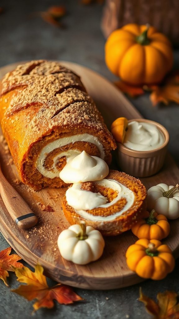 no bake pumpkin roll dessert