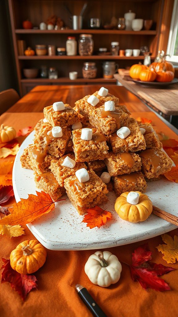 no bake pumpkin spice treats