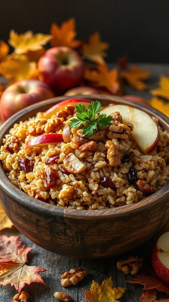 nourishing apple brown rice salad