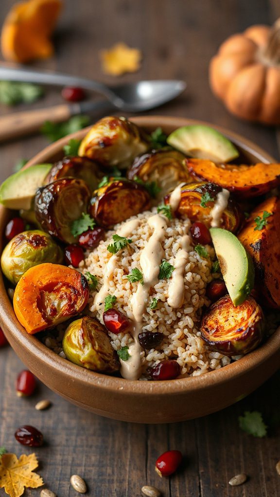 nourishing brussels sprouts bowl