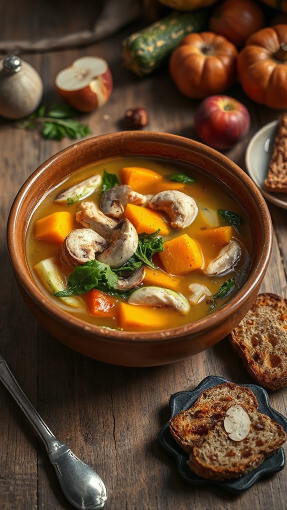 nourishing chicken vegetable broth
